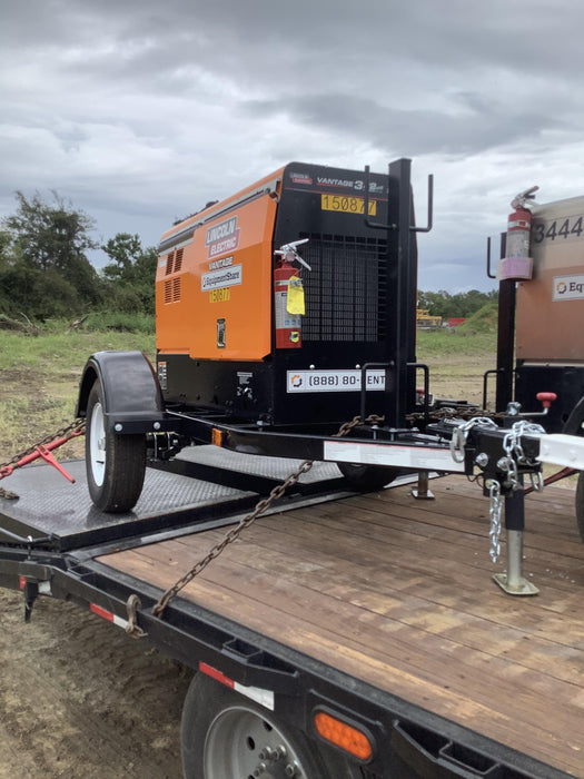 2021 Lincoln Electric Vantage 322 Vantage 322 Ready Pak 3 w/ Telematics & Decals, ORANGE (includes trailer, cable rack, fender light kit)