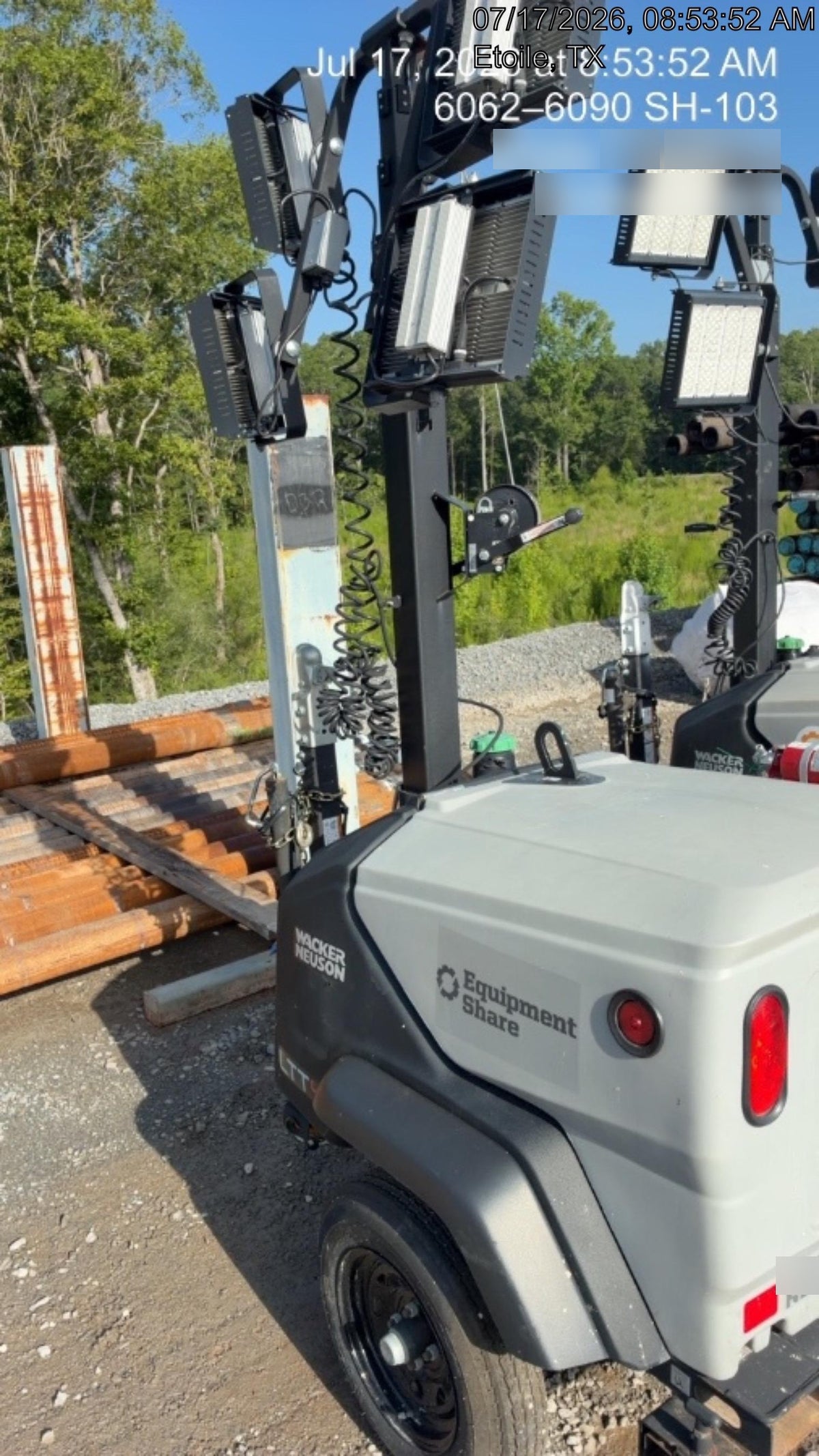 2024 Wacker Neuson LTT4 Diesel, Kohler KDW702, Deep Sea Controller, Auto Start, LED 320W, Bypass Outlet, T3