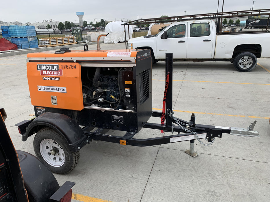 2021 Lincoln Electric Vantage 322 Vantage 322 Ready Pak 3 w/ Decals, ORANGE (includes trailer, cable rack, fender light kit) NO Telematics