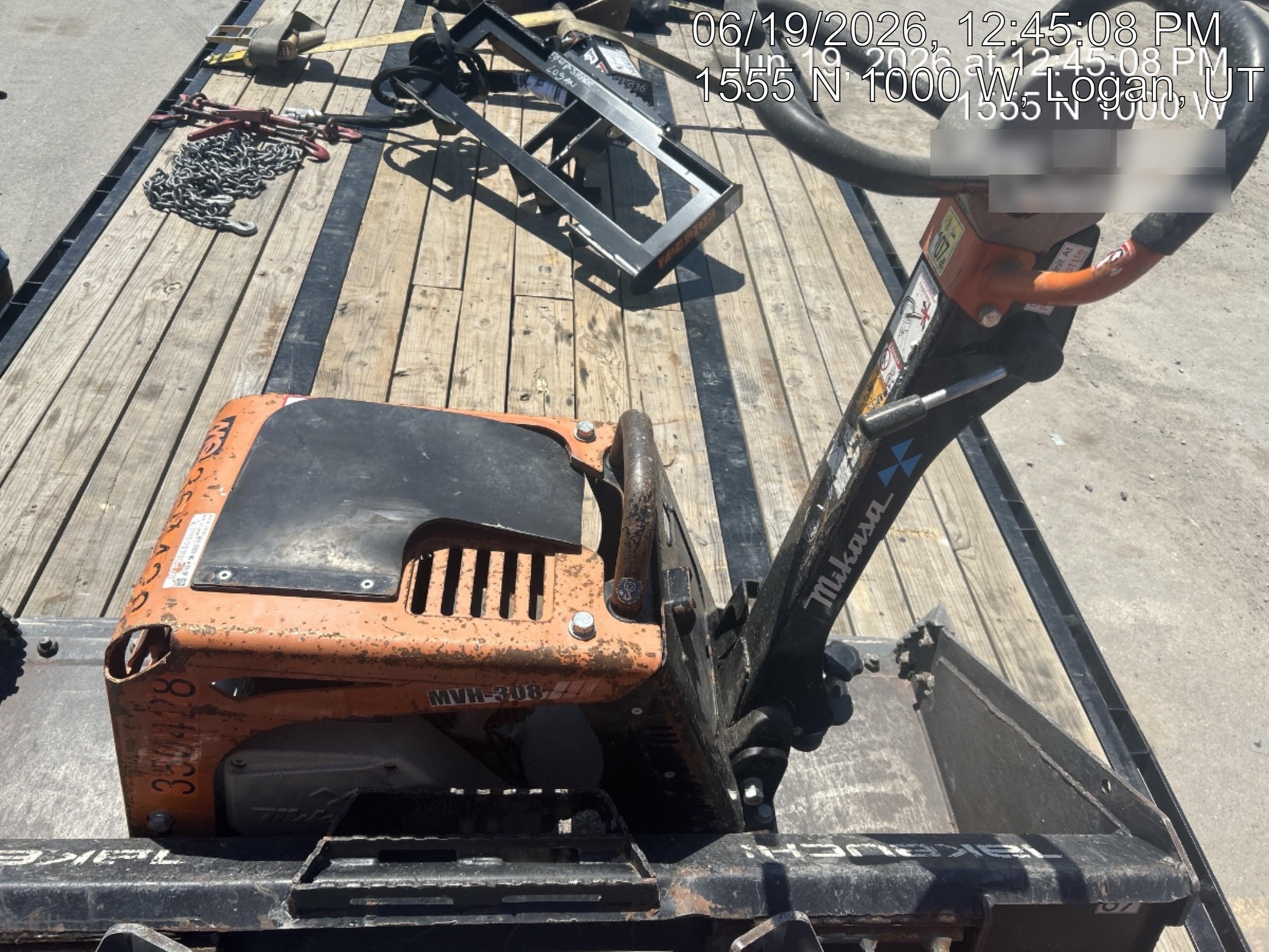2023 Multiquip MV308GH Honda GX270, 18" Plate, Tachometer