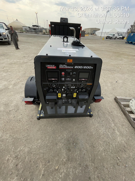 2024 Lincoln Electric Dual Maverick 200/200X Ready Pak 3, Includes Trailer, Cable Rack, Fender Light Kit K4382-1-RP3