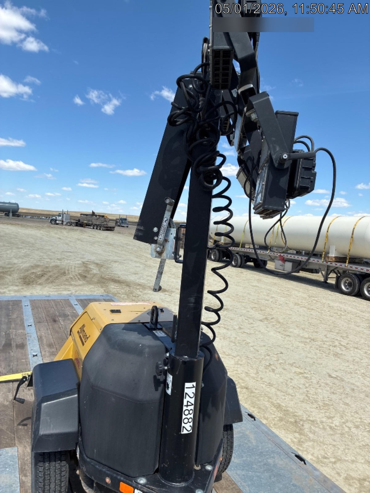 2020 Allmand NLV3GR (4) LED Light Fixture 350W, 23' Vertical Mast, 3kW Prime, Towable, Deep Sea L401, Leveling Jacks, Yanmar T4F 5.8hp