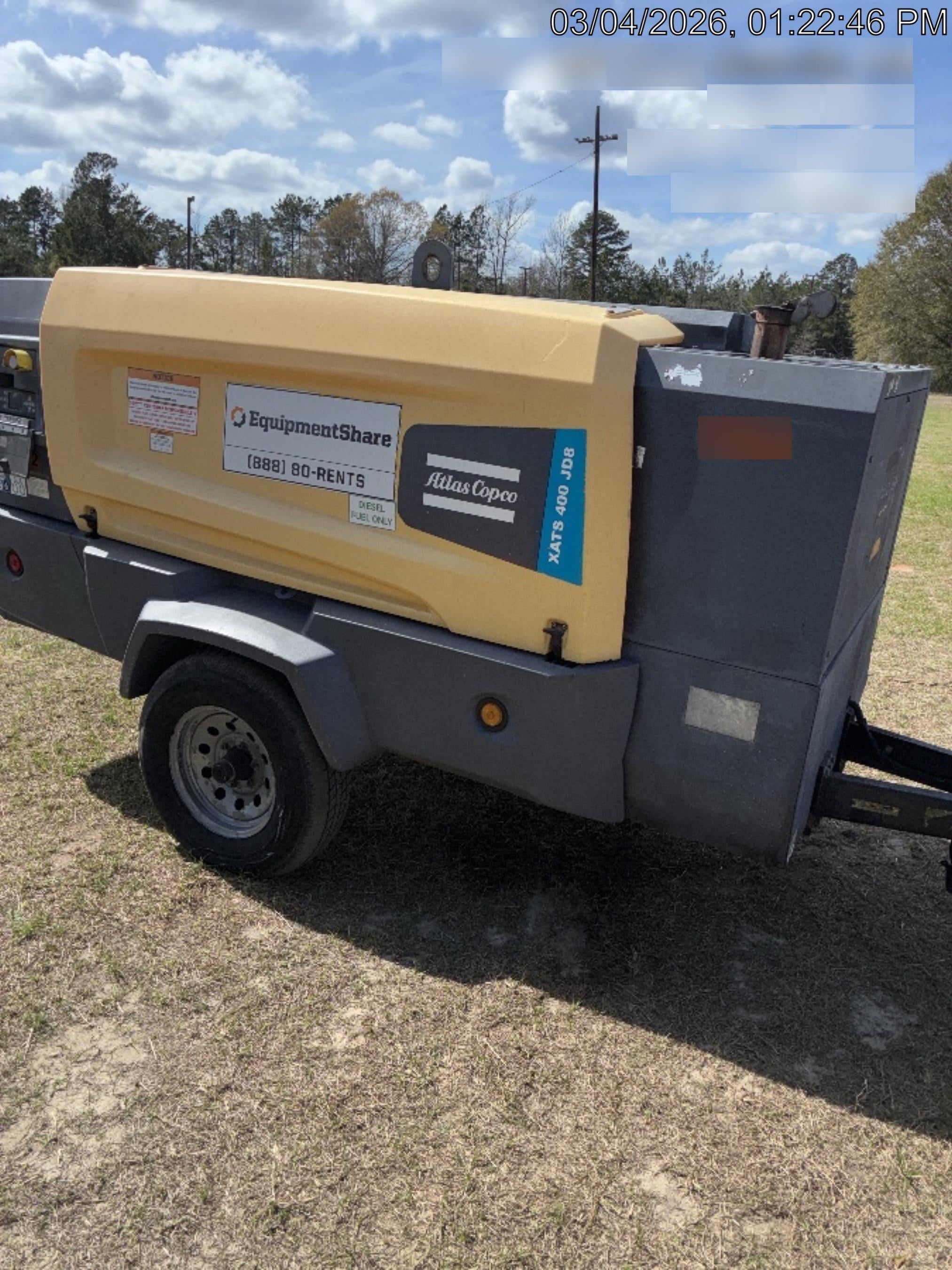 2020 ATLAS COPCO XATS 400 PFF