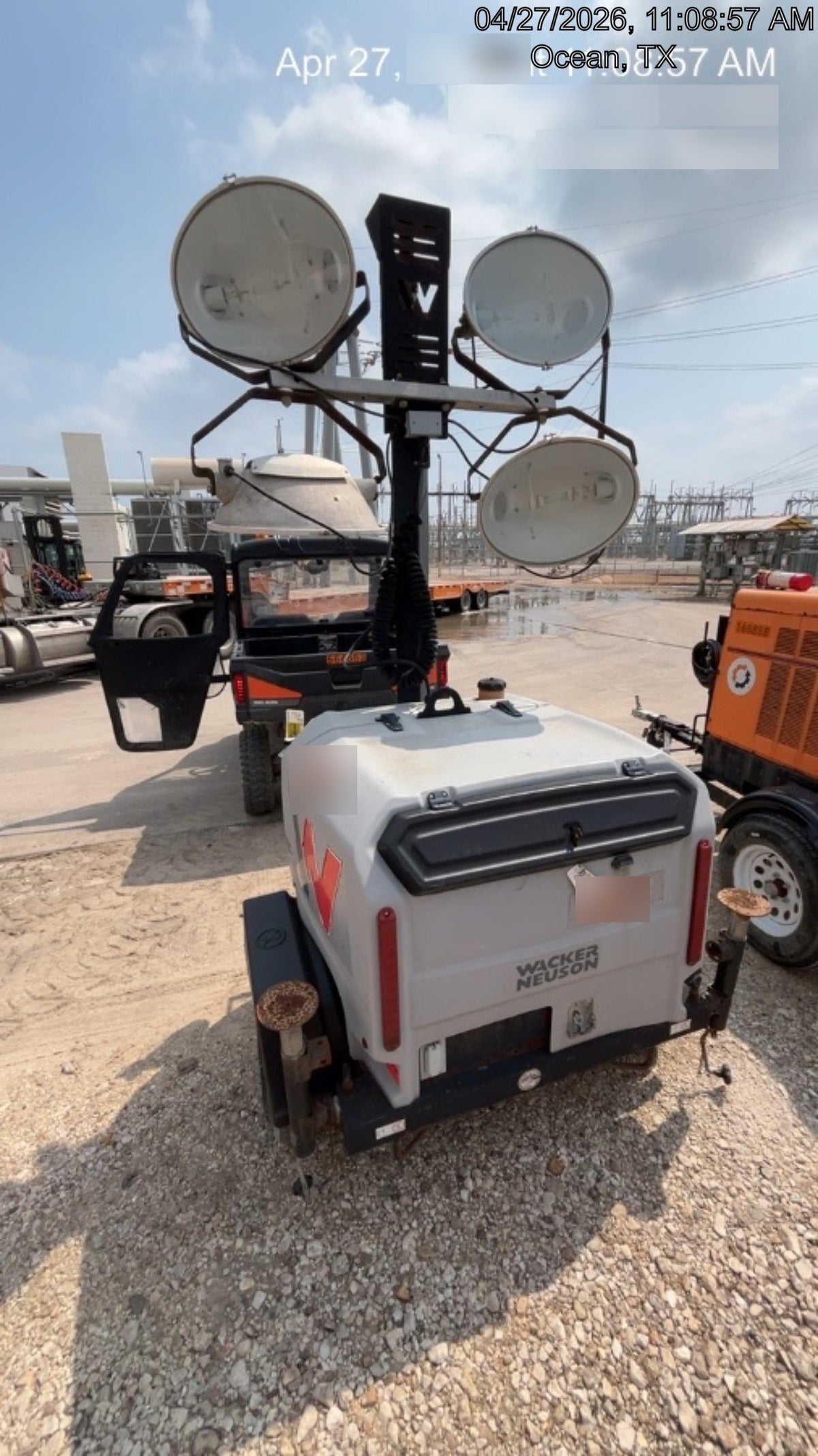 2019 Wacker Neuson LTV6L-MH Wacker Neuson LTV6L Mobile Light Tower w/Fuel Level Sensor Installed