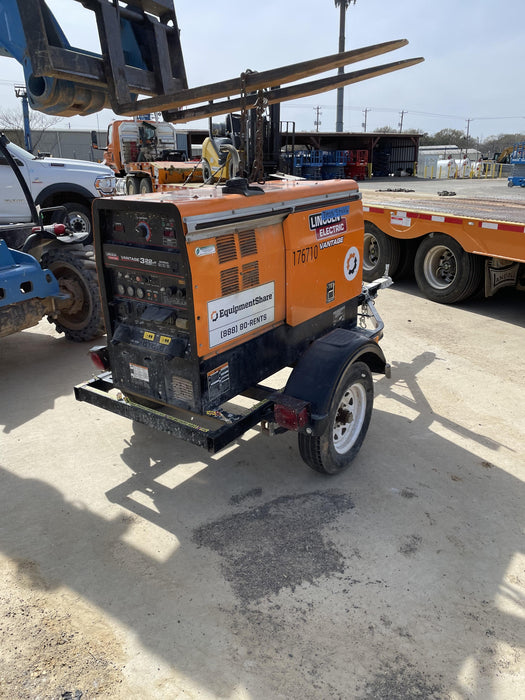 2021 Lincoln Electric Vantage 322 Vantage 322 Ready Pak 3 w/ Decals, ORANGE (includes trailer, cable rack, fender light kit) NO Telematics