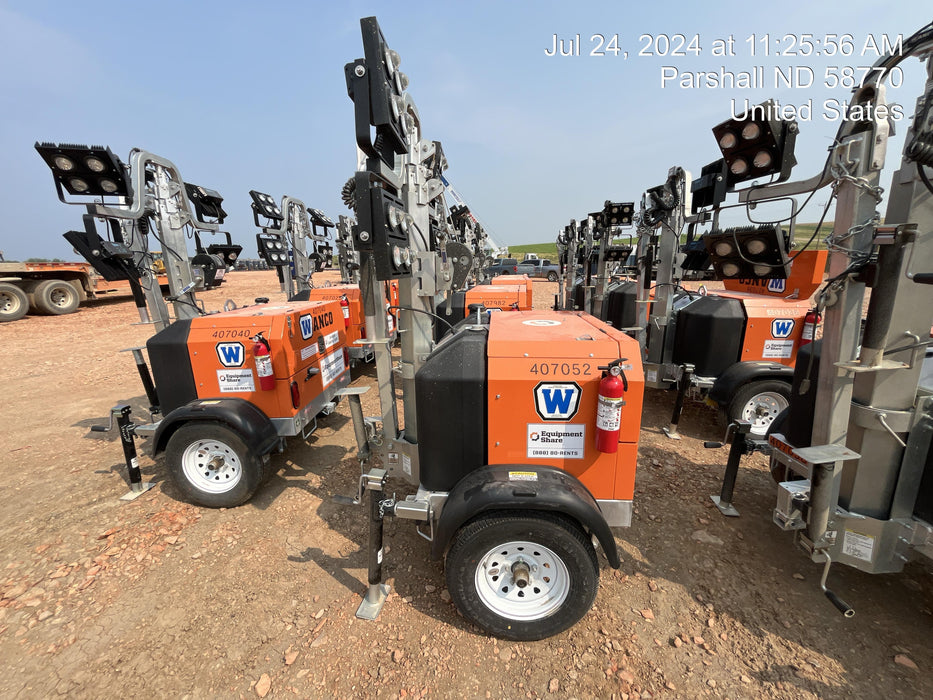 2024 Wanco WLTT-4MM4K Diesel, Deep Sea Controller, Shore Power Plug, Auto Start, (4) 350W LED Floodlights, 4kW Generator, 60 Gal Fuel Tank, 2" Ball, T3