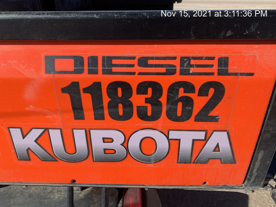 2020 Kubota RTV-X1140W-H Canopy, 4-Seater, Diesel, Windshield Acrylic Clear, LED Strobe, Backup Alarm