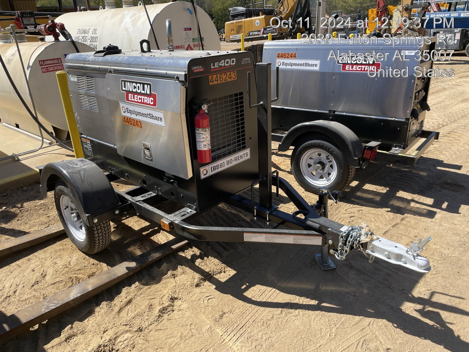 2024 Lincoln Electric LE400 Kubota V1505, Trlr, Cable Rack, Light Kit, ES Decals, T3