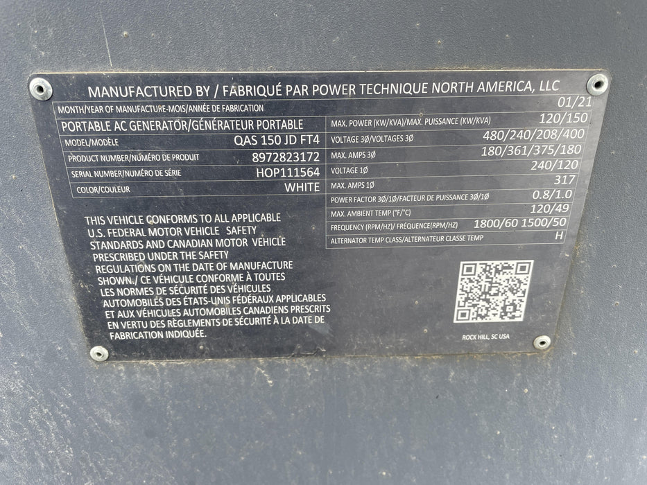 2021 ATLAS COPCO QAS150