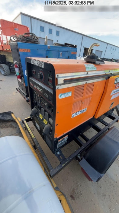 2023 Lincoln Electric LE400 Kubota V1505, Trlr, Cable Rack, Light Kit, ES Decals, T3