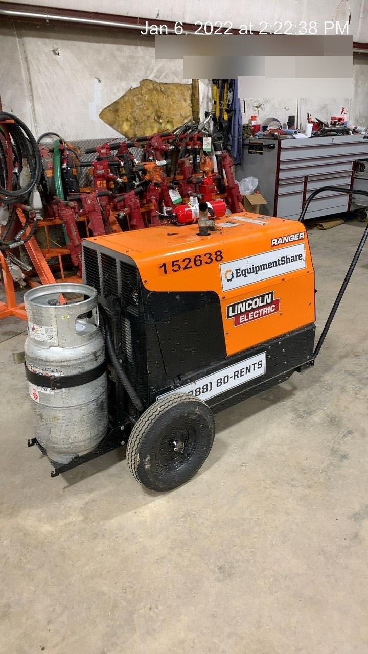 2021 Lincoln Electric Ranger 305 LPG LPG One-Pak (includes undercarriage, tank holder & tank strap) ORANGE