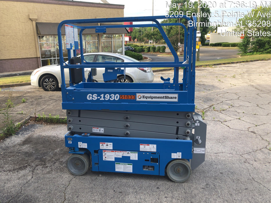 2019 Genie GS-1930 Fixed Rails with Chain Entry