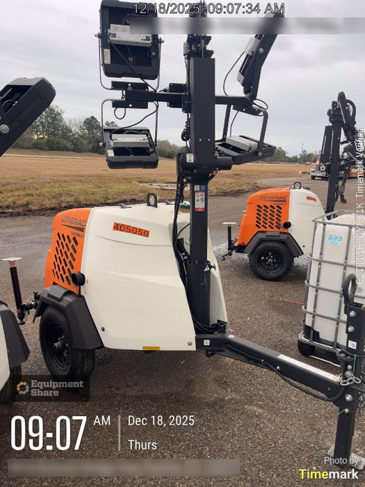 2024 Generac MLT6SKDS-STD4 ELEC WINCH Diesel, Electric Winch Mast, Powerzone Controller, (4) 320W LED Lights, 4kW Generator, 39.9 Gal Fuel Tank, 2" Ball, T3