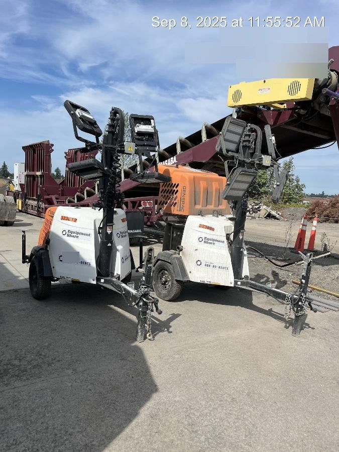 2023 Generac MLT2 Diesel, Flex Switch 120V Input, Powerzone Controller, (4) 320W LED Lights, 4kW Generator, 39.9 Gal Fuel Tank, 2" Ball, T3