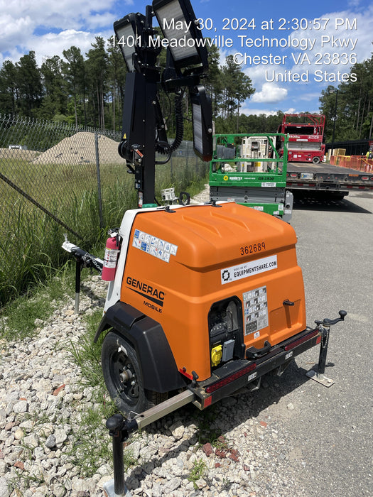 2023 Generac MLT2 Diesel, Flex Switch 120V Input, Powerzone Controller, 
(4) 320W LED Lights, 4kW Generator, 39.9 Gal Fuel Tank, 2" Ball, T3
