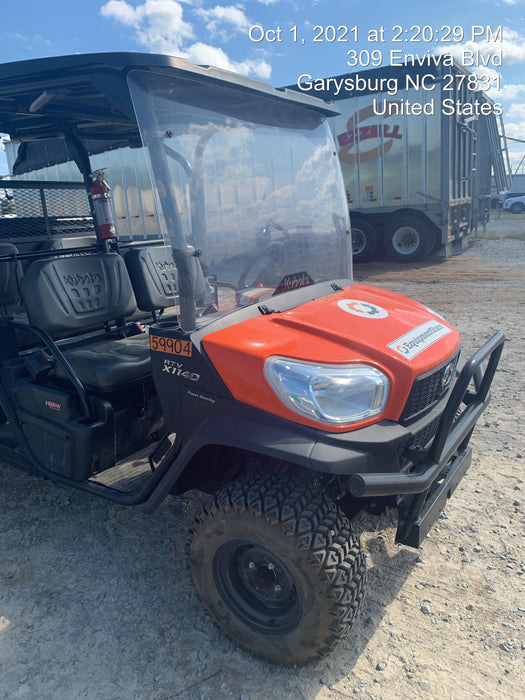 2021 Kubota RTV-X1140W-H Plastic Canopy, Windshield Acrylic Clear, LED Strobe Light, Wire Harness Kit, Back up Alarm