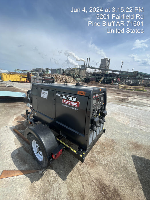 2024 Lincoln Electric Dual Maverick 200/200X Ready Pak 3, Includes Trailer, Cable Rack, Fender Light Kit K4382-1-RP3