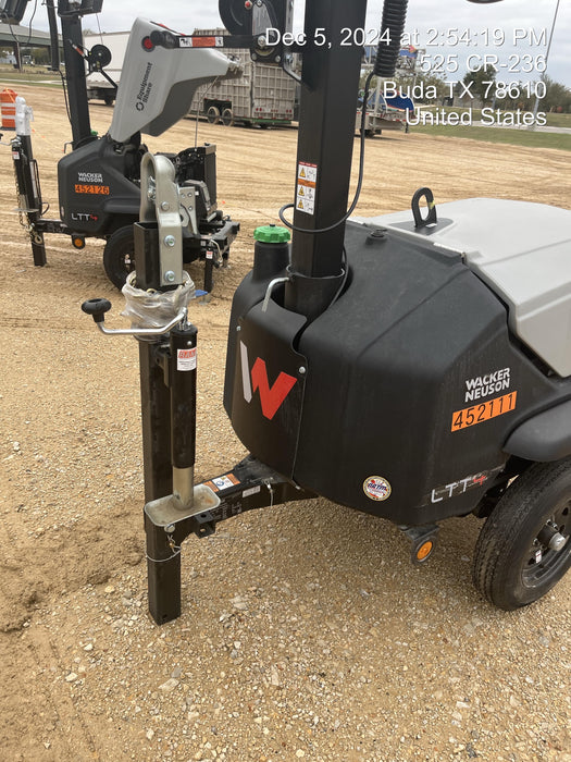 2024 Wacker Neuson LTT4 Diesel, Kohler KDW702, Deep Sea Controller, Auto Start, LED 320W, Bypass Outlet, T3