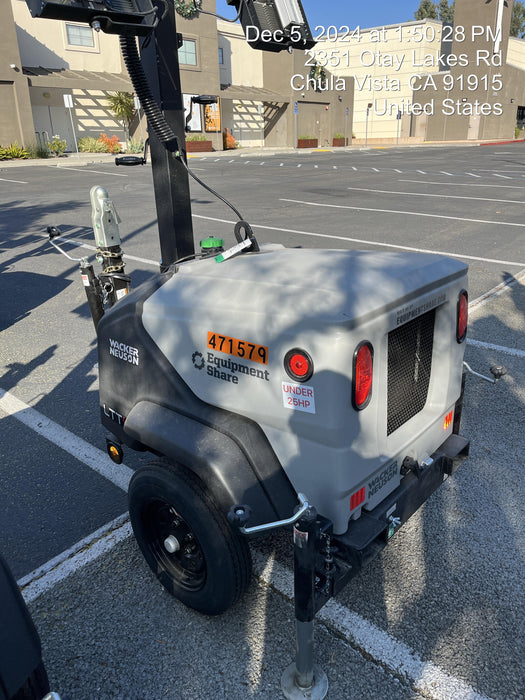 2024 Wacker Neuson LTT4 Diesel, Kohler KDW702, Deep Sea Controller, Auto Start, LED 320W, Bypass Outlet, T3