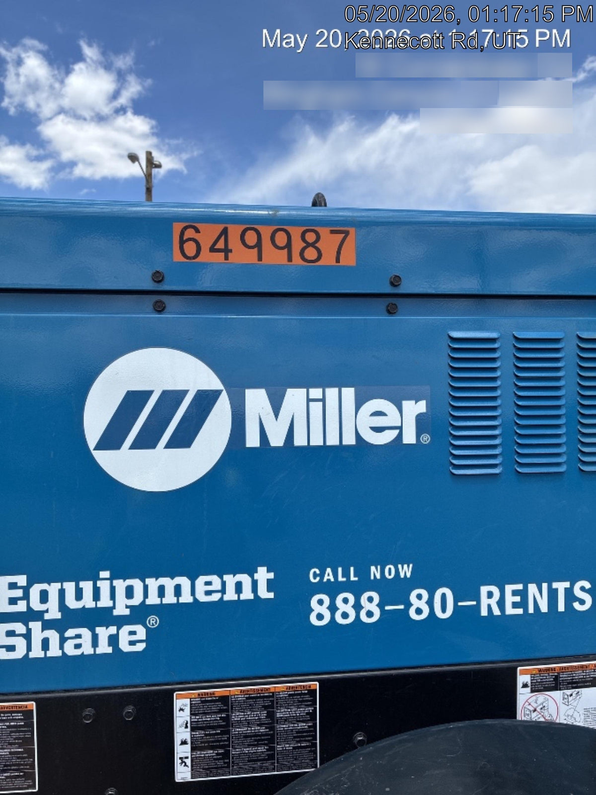 2026 MILLER ELECTRIC BIG BLUE 400