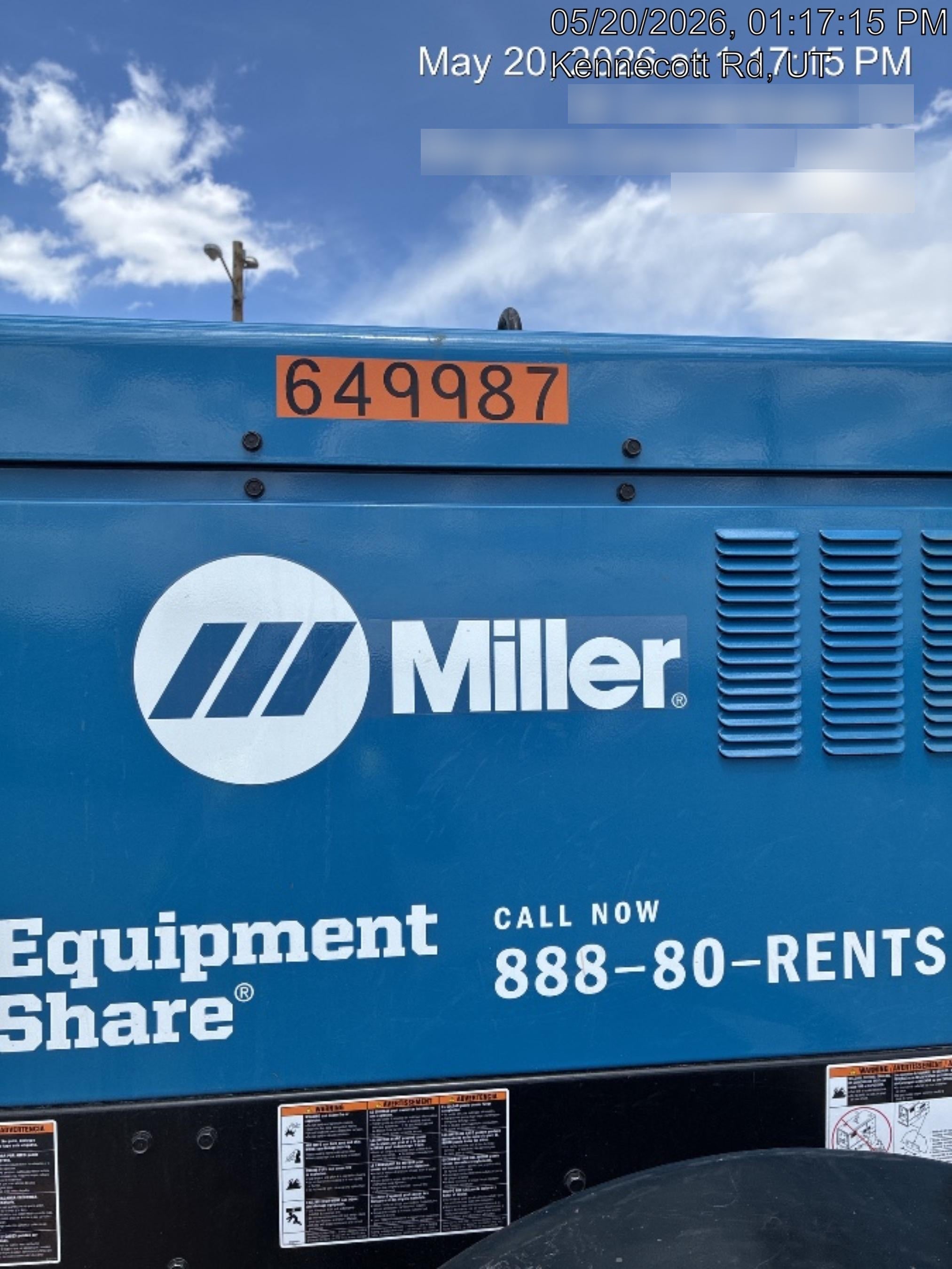2026 MILLER ELECTRIC BIG BLUE 400