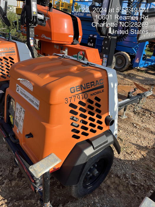 2023 Generac MLT2 Diesel, Flex Switch 120V Input, Powerzone Controller, 
(4) 320W LED Lights, 4kW Generator, 39.9 Gal Fuel Tank, 2" Ball, T3