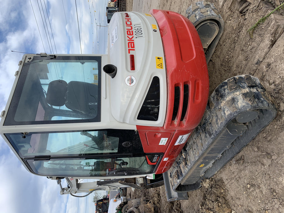 2020 Takeuchi TB250-2C Cab/Heat/Air, Rubber Tracks, Manual TAG QC