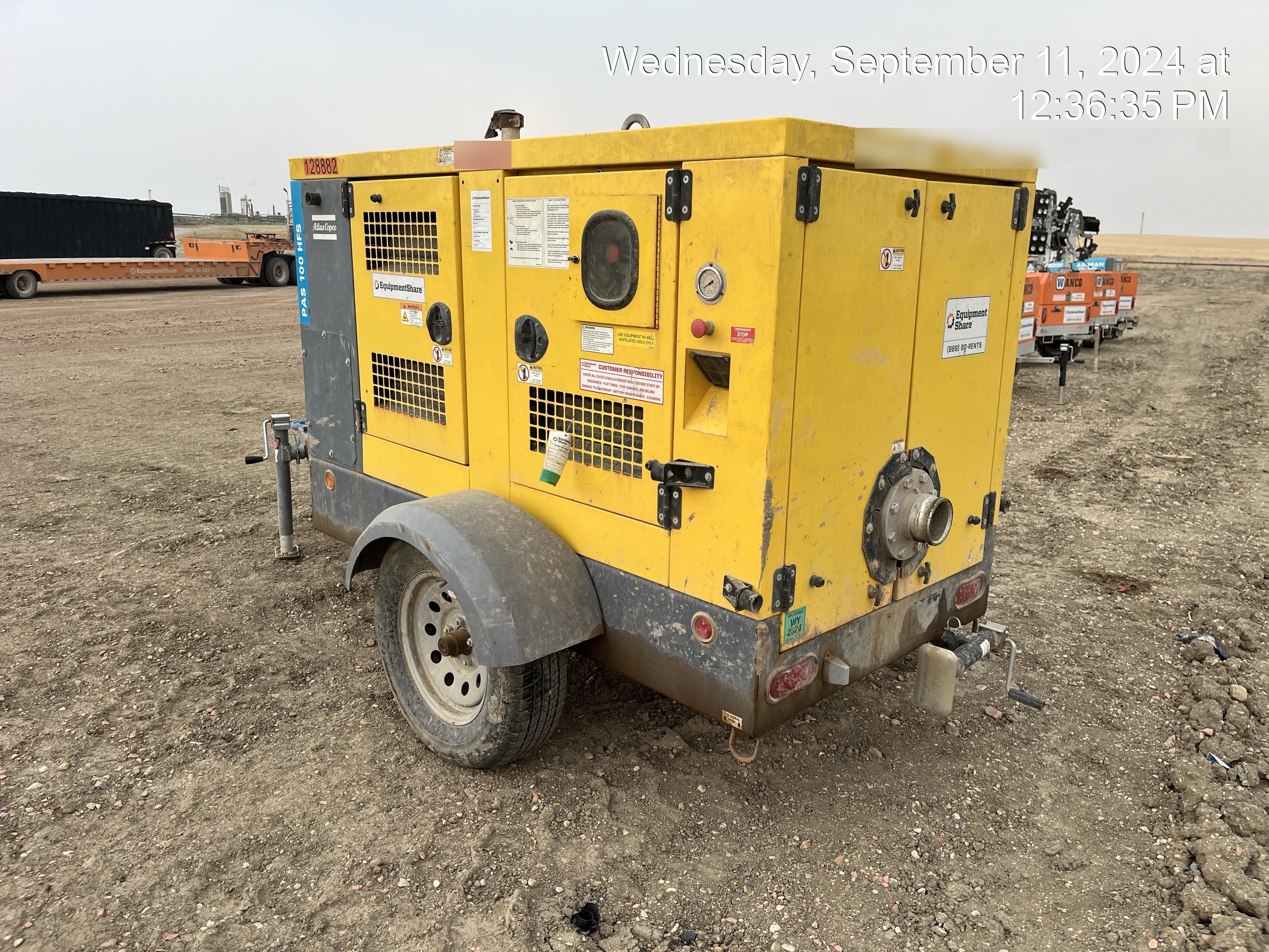 2020 ATLAS COPCO PAS 100 HF CS Enclosed
