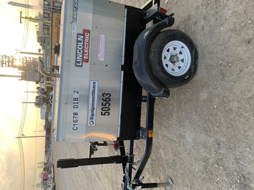 2019 Lincoln Electric Vantage 322 Welder Ready-Pak 3, Two wheel trailer, Fender and Light kit, Cable Rack