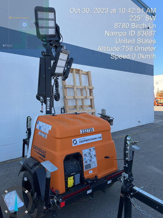 2023 Generac MLT2 Diesel, Flex Switch 120V Input, Powerzone Controller, (4) 320W LED Lights, 4kW Generator, 39.9 Gal Fuel Tank, 2" Ball, T3