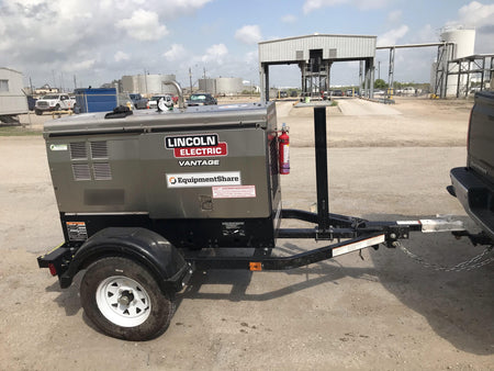 2019 Lincoln Electric Vantage 322 Lincoln Vantage 322 Welder w/Trailer, Light Kit, Cable Rack