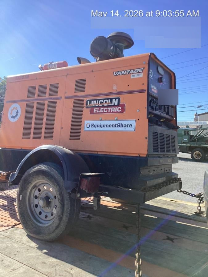 2021 Lincoln Electric Vantage 549X Ready Pak 3, ORANGE (includes trailer, cable rack, fender light kit)