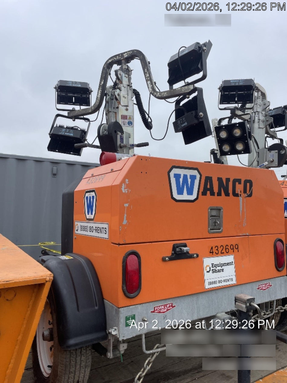 2024 Wanco WLTT-4MM4K Diesel, Deep Sea Controller, Shore Power Plug, Auto Start, (4) 350W LED Floodlights, 4kW Generator, 60 Gal Fuel Tank, 2" Ball, T3