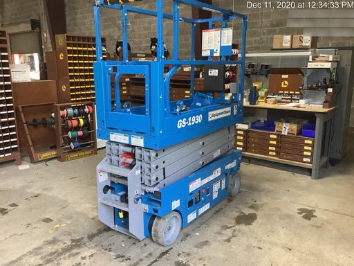 2020 Genie GS-1930 Solid Non Marking Tires, Beacon, Folding rails with half height swing gate, Telematics