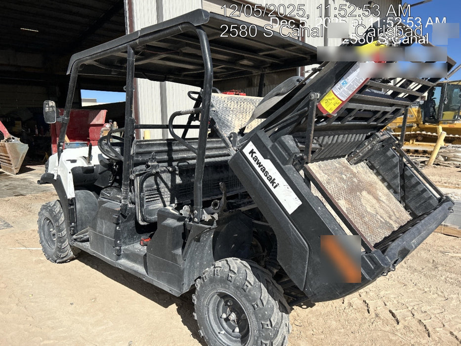 2018 Kawasaki MULE PRO-DX Kawasaki Mule 4x4 Diesel UTV w/Hard Top, No Windshield, No Doors, Beacon, Backup Alarm, ES Keypad/Hardware Installed