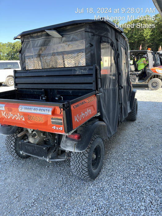 2022 Kubota RTV-X1140W-H Plastic Canopy, Windshield Acrylic Clear, LED Strobe Light, Wire Harness Kit, Back up Alarm