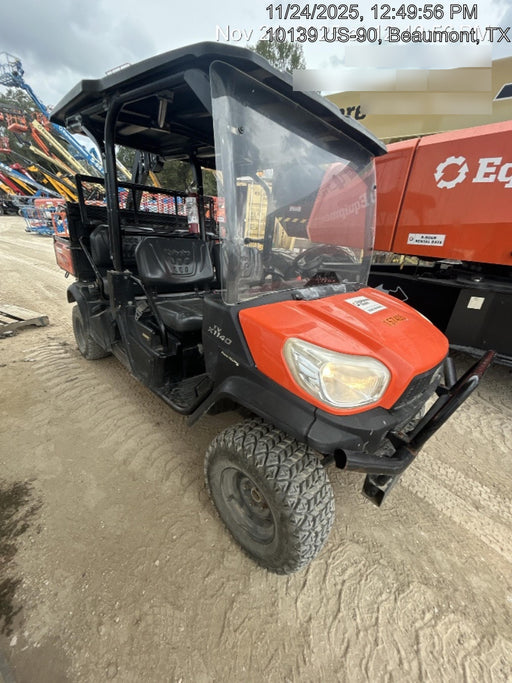 2021 Kubota RTV-X1140W-H Plastic Canopy, Windshield Acrylic Clear, LED Strobe Light, Wire Harness Kit, Back up Alarm