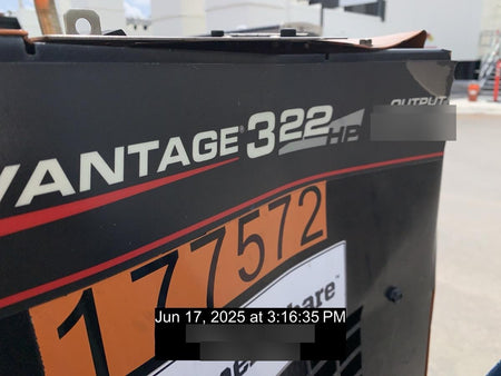 2021 Lincoln Electric Vantage 322 Vantage 322 Ready Pak 3 w/ Decals, ORANGE (includes trailer, cable rack, fender light kit) NO Telematics