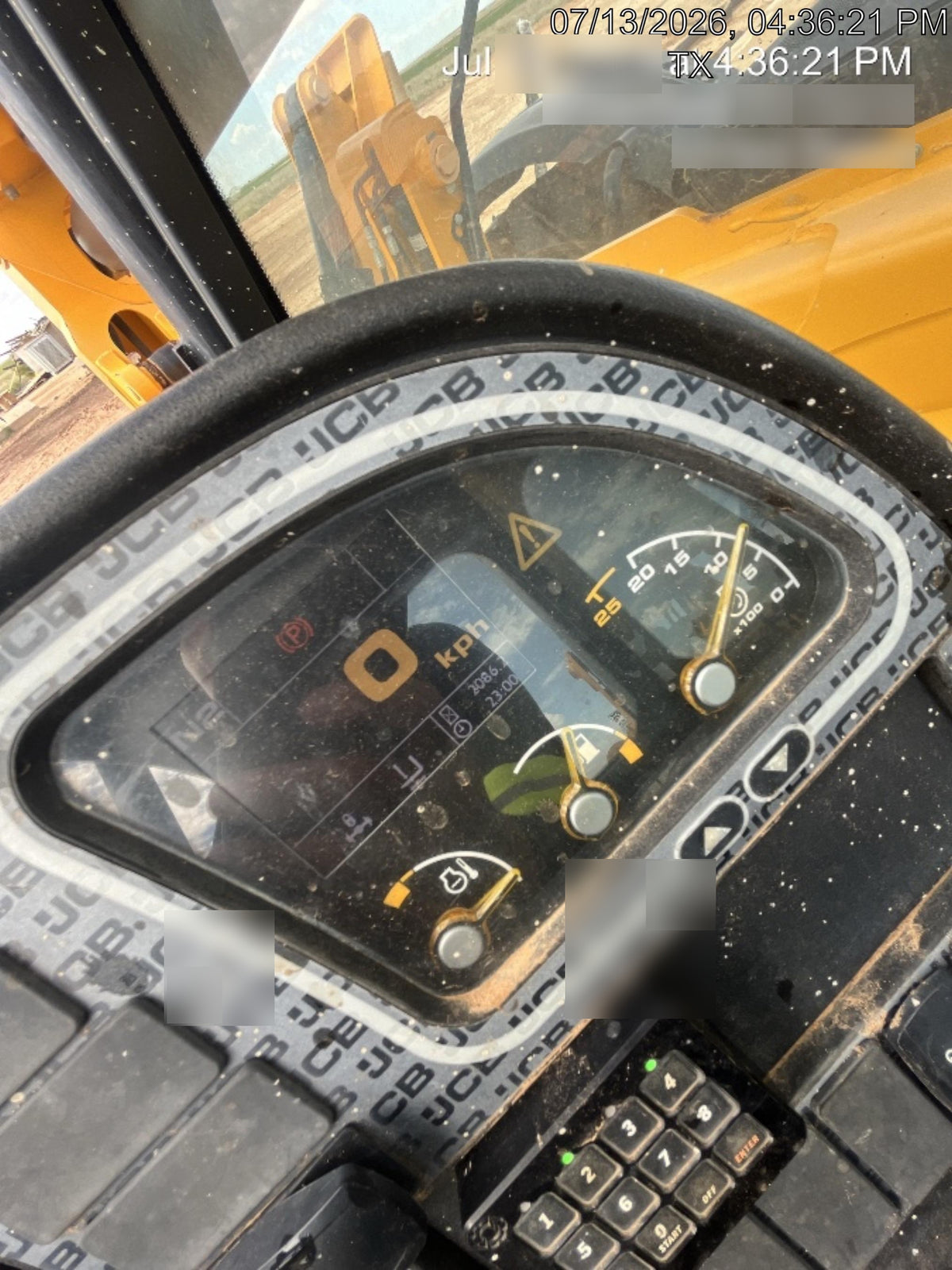 2019 JCB 510-56 JCB 510-56 74 HP w/Open ROPS, Beacon, Aux Hydraulics, Worklights, Solid Tires, 60" Carriage/Forks