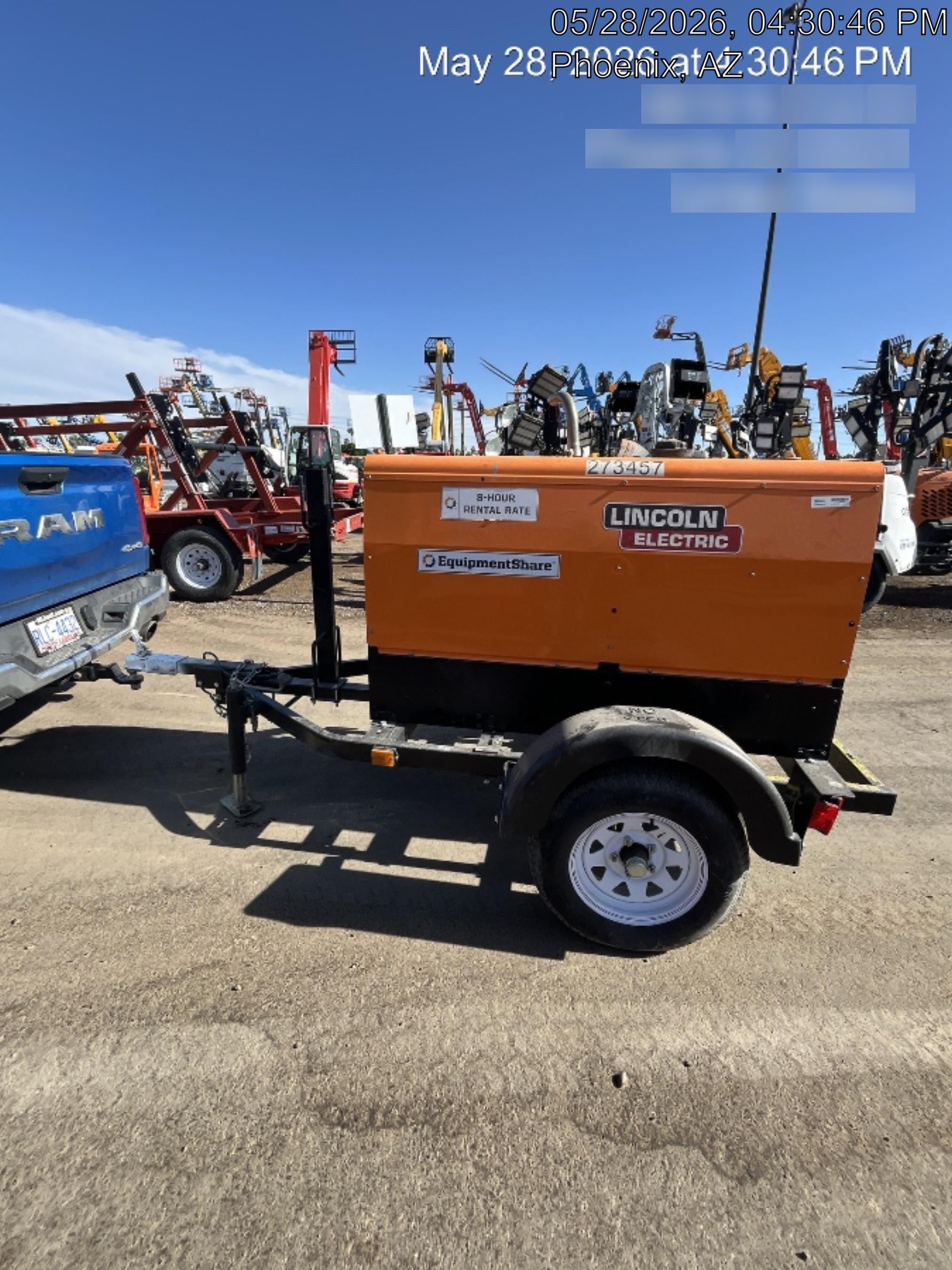 2022 Lincoln Electric LE400 Kubota V1505, Trlr, Cable Rack, Light Kit, ES Decals, T3
