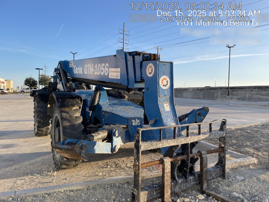 2018 Genie GTH-1056 Genie GTH-1056 w/ROPS, Work Lights, Solid Tires, RH Cab Mesh, Beacon, 60" Carriage and Forks
