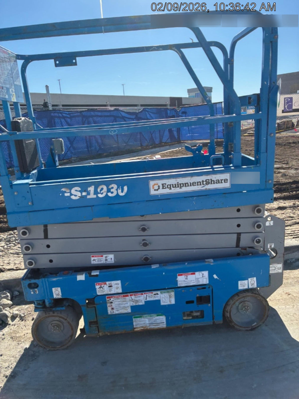 2020 Genie GS-1930 Solid Non Marking Tires, Beacon, Folding rails with half height swing gate