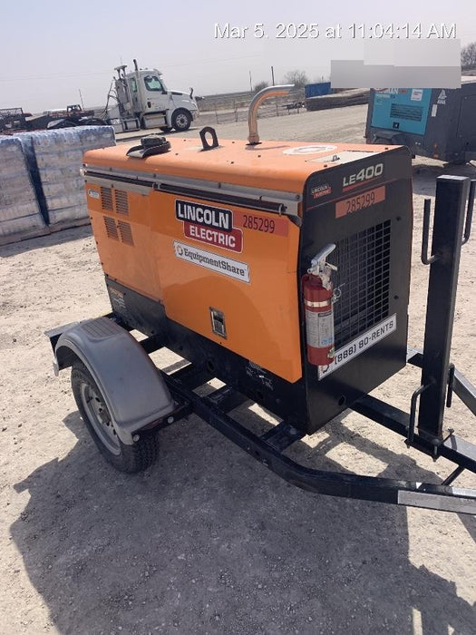 2022 Lincoln Electric LE400 Kubota V1505, Trlr, Cable Rack, Light Kit, ES Decals, T3