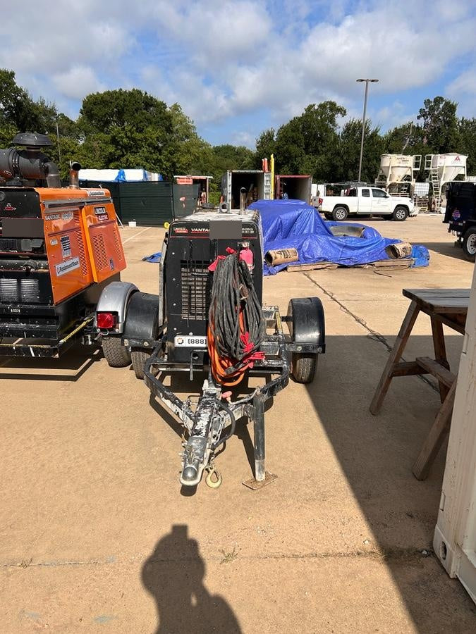 2019 Lincoln Electric Vantage 322 Ready-Pak 3, Two Wheel Trailer, Fender and Light Kit, Cable Rack