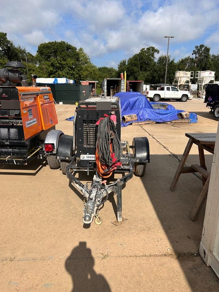 2019 Lincoln Electric Vantage 322 Ready-Pak 3, Two Wheel Trailer, Fender and Light Kit, Cable Rack