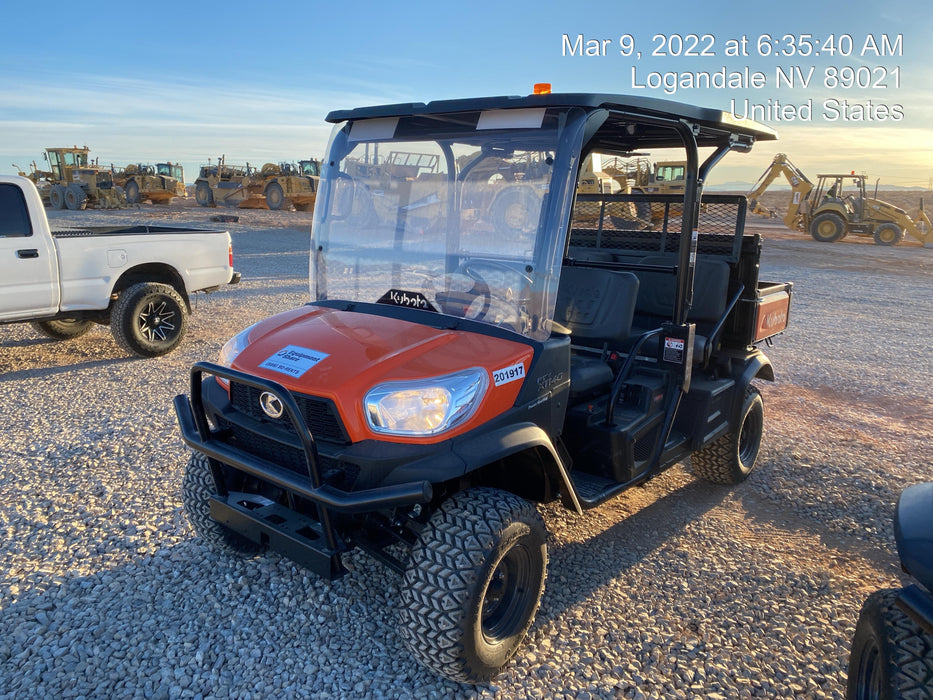 2022 Kubota RTV-X1140W-H Plastic Canopy, Windshield Acrylic Clear, LED Strobe Light, Wire Harness Kit, Back up Alarm
