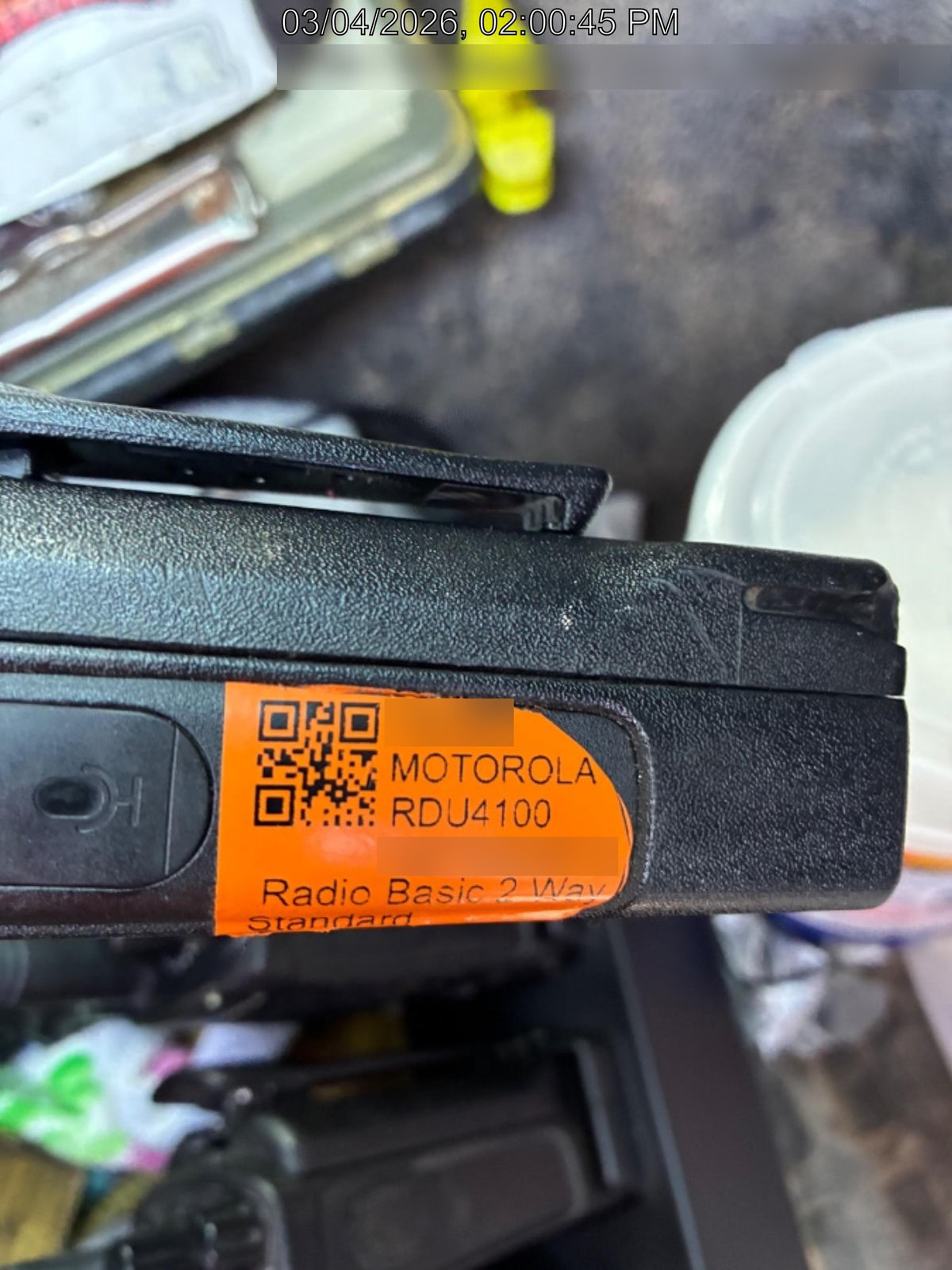 2020 MOTOROLA RDU4100