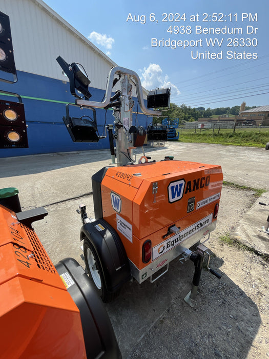 2024 Wanco WLTT-4MM4K Diesel, Deep Sea Controller, Shore Power Plug, Auto Start, (4) 350W LED Floodlights, 4kW Generator, 60 Gal Fuel Tank, 2" Ball, T3