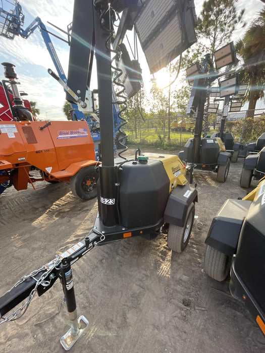 2022 Allmand NLV3GR (4) LED Light Fixture 350W, 23' Vertical Mast, 3kW Prime, Towable, ES Decals, T3