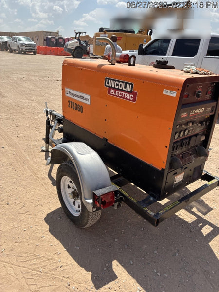2022 Lincoln Electric LE400 Kubota V1505, Trlr, Cable Rack, Light Kit, ES Decals, T3